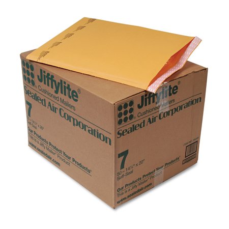 SEALED AIR Mailer, 14-1/4 x 20 in., Gold Brown, PK50 39098